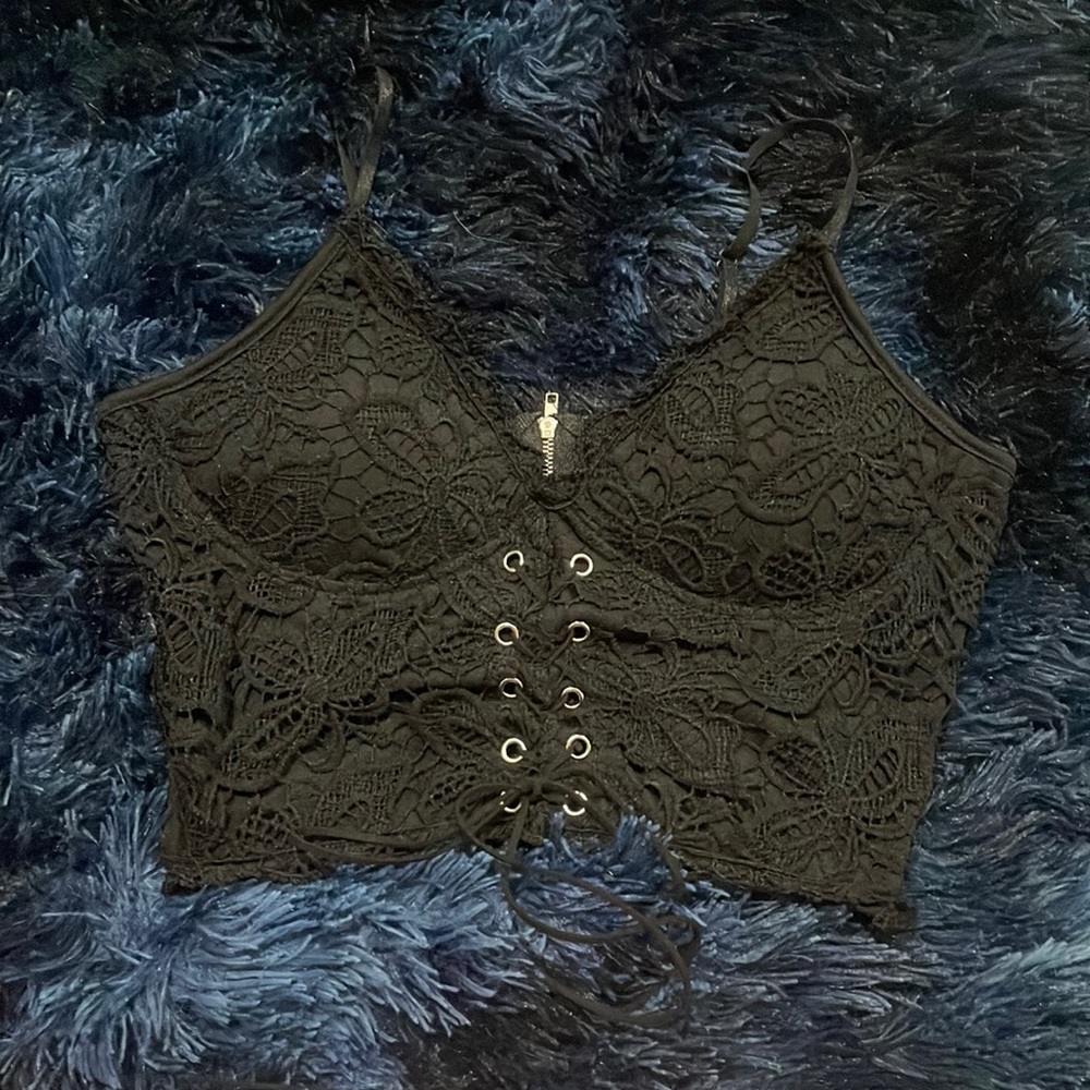 Black Padded Sexy Top